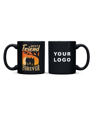 Best Friend Forever sublimation mug- Black